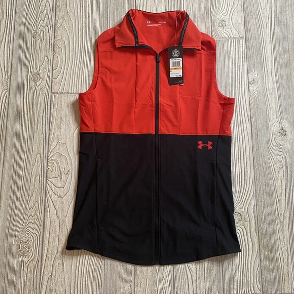 Under Armour Vanish Hybrid Training Vest Men's Size S Fitted Black/Red N… - Picture 1 of 12